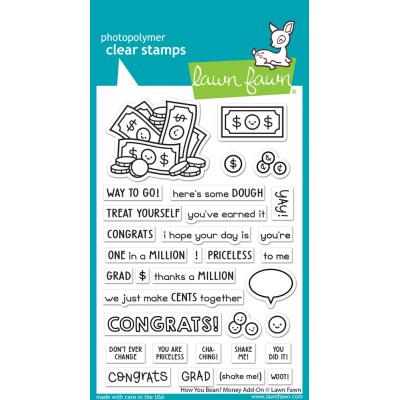 Lawn Fawn Stempel - How You Bean? Money Add-On