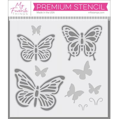 My Favorite Things Stencil - Flutterbys