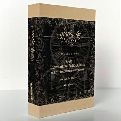 Graphic 45 Kraft Interactive Folio Album with Interchangeable Pieces