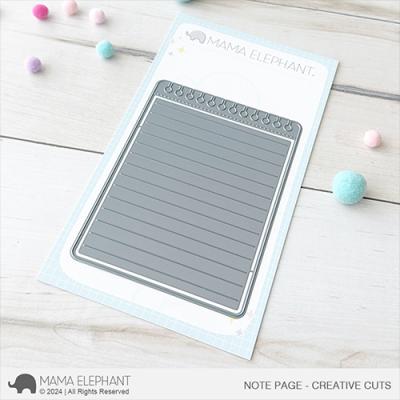 Mama Elephant Creative Cuts - Note Page
