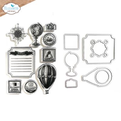 Elizabeth Craft Designs Remember Moments Stamp & Die Set - Around the World