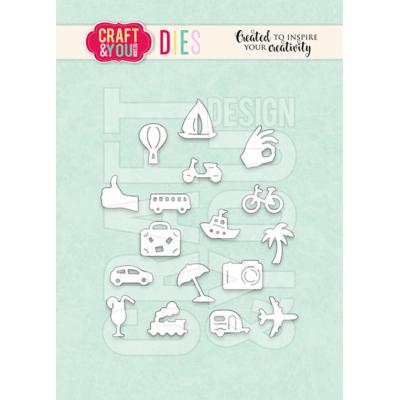 Craft & You Design Dies - Travel Pictograms Set