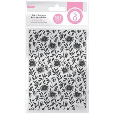 Tonic Studios 3D Embossingfolder -  Bed of Blossoms