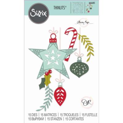 Sizzix Thinlits Olivia Rose Cutting Dies -  Festive Decorations