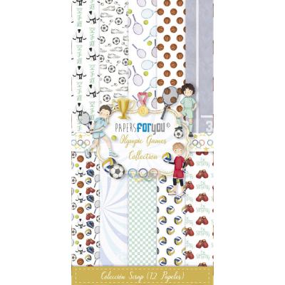 Papers For You Olympic Games Niños - Slim Scrap Paper Pack