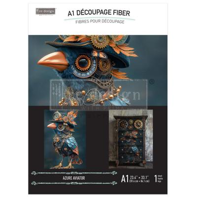 Prima Marketing Re-Design Decoupage Fiber - Azure Aviator