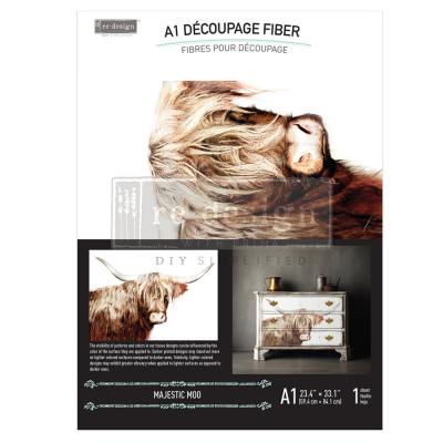 Prima Marketing Re-Design Decoupage Fiber - Majestic Moo