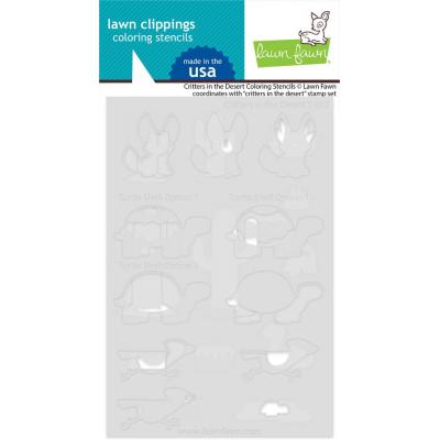 Lawn Fawn Stencil - Critters in the Desert