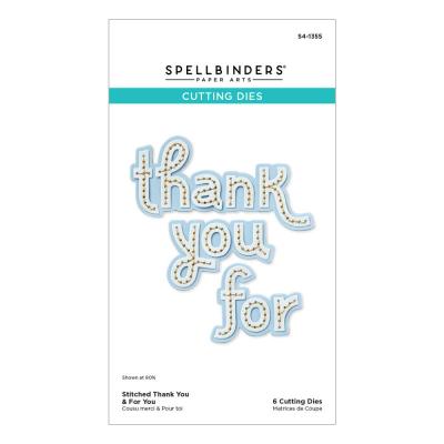 Spellbinders Etched Dies - Stitched Thank You & For You