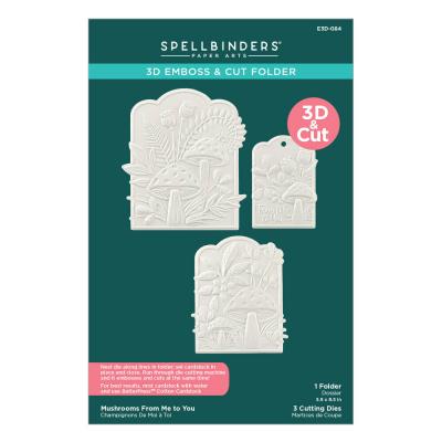 Spellbinders 3D Emboss & Cut Folder - Mushrooms From Me to You