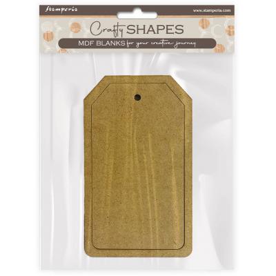 Stamperia MDF Crafty Shapes Blanks - Rectangular Tag