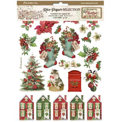 Stamperia Christmas - Rice Paper Selection