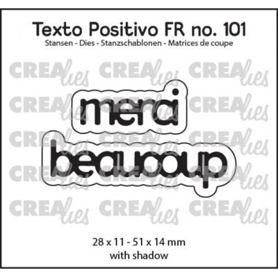 Crealies Cutting Dies - Merci Beaucoup