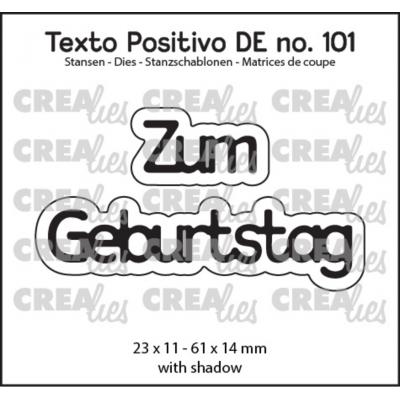 Crealies Cutting Deutsch Dies - Zum Geburtstag