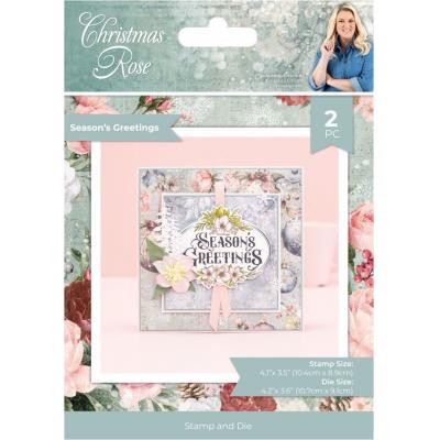 Crafter's Companion Christmas Rose - Seasons Greetings