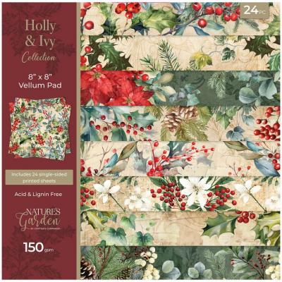 Crafter's Companion Holly & Ivy - Vellum Pad