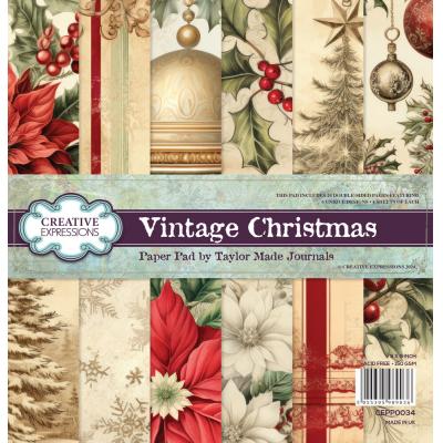 Creative Expressions Taylor Made Journals Paper Pad - Vintage Christmas