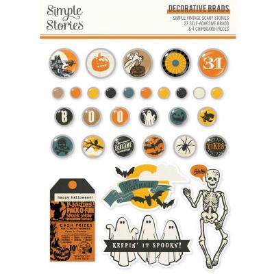 Simple Stories Simple Vintage Scary Stories -  Decorative Brads