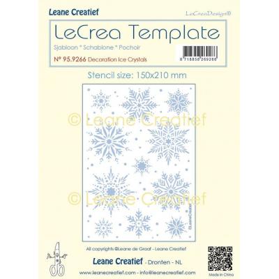 Leane Creatief Stencil - Decoration Ice Crystals