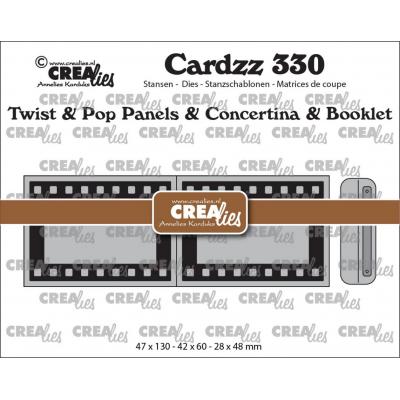 Crealies Cutting Dies - Twist & Pop Panels & Concertina & Booklet