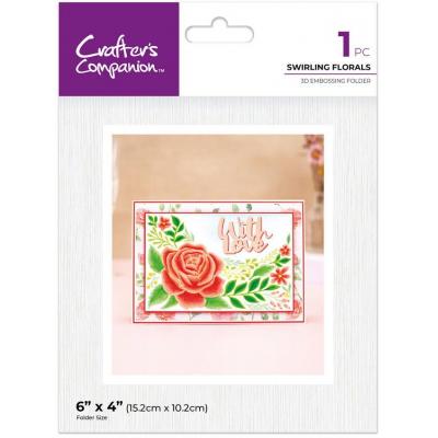 Crafter's Companion Partial 3D Embossing Folders - Swirling Florals