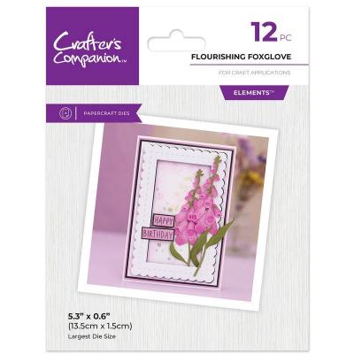Crafter's Companion Layered Florals Metal Dies -  Flourishing Foxglove