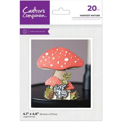 Crafter's Companion Halloween & Fall Stamp & Die - Harvest Nature