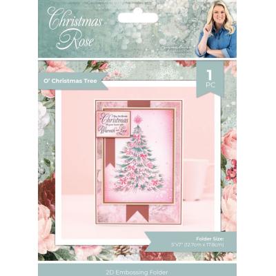 Crafter's Companion Christmas Rose Embossingfolder - O' Christmas Tree