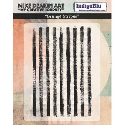 IndigoBlu Stempel - Grunge Stripes