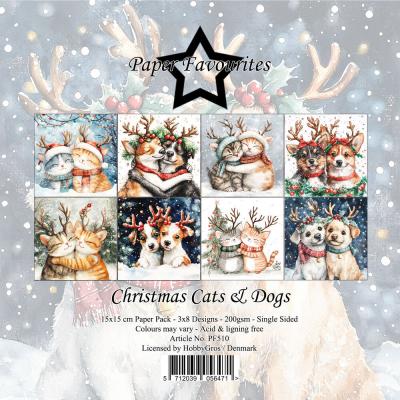 Paper Favourites Paper Pad - Christmas Cats & Dogs