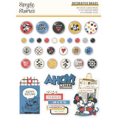 Simple Stories Say Cheese Classic Mouse - Decorative Brads