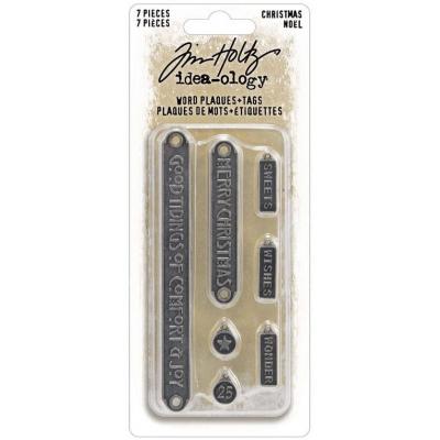 Idea-ology Tim Holtz - Christmas 2024 - Word Plaques + Tags