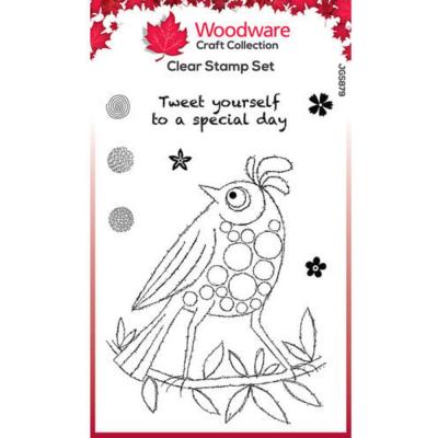 Creative Expressions Woodware Stempel - Bubble Birds Simone