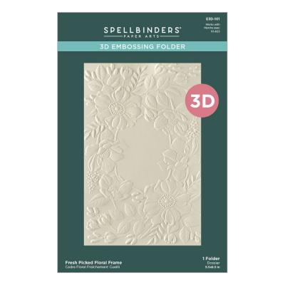 Spellbinders Embossing Folder - Fresh Picked Floral Frame