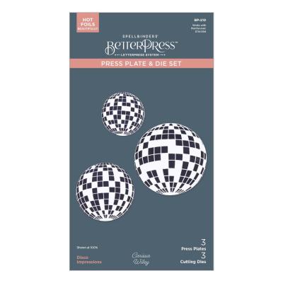 Spellbinders Press Plate & Die Set - Disco Impressions