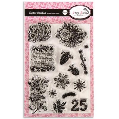 Dawn Bibby Timeless Christmas Stempel - Vintage Foliage
