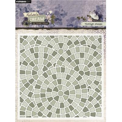 Studio Light Hazel Eaton Nature's Dream 2 Embossing Folder - Vintage Stones