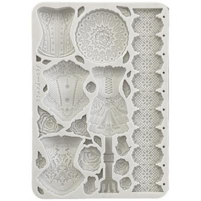 Stamperia Old Lace Silicon Mould - Mannequins and Corsets