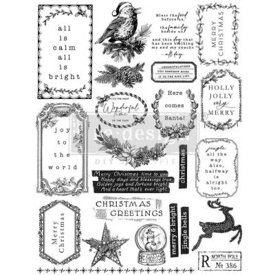Re-Design with Prima Stempel - Holly Jolly