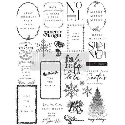 Re-Design with Prima Stempel - Here Comes Santa