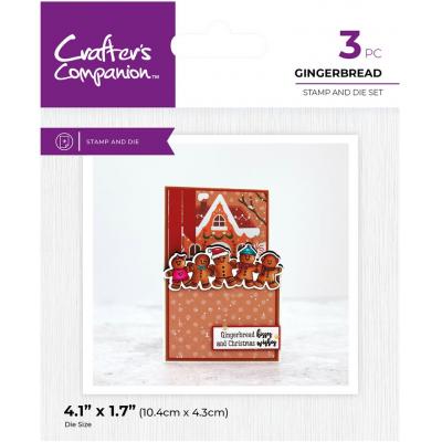 Crafter's Companion Character Embellish Stamp & Die - Gingerbread