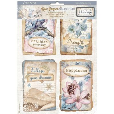 Stamperia Dewdrops - Rice Paper Selection
