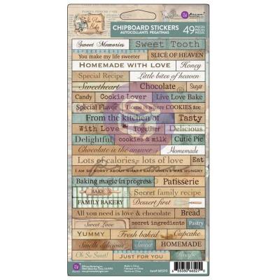 Prima Marketing The Home Baker - Chipboard Stickers