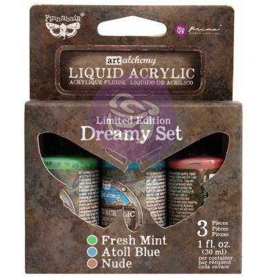 Prima Marketing Finnabair Limited Edition Liquid Acrylic Set - Dreamy