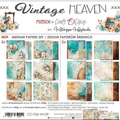 Craft O'Clock Vintage Heaven - Medium Papers Set