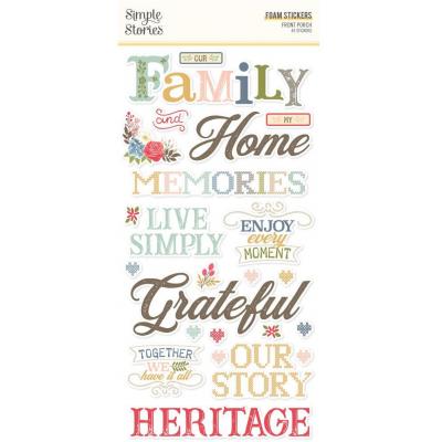 Simple Stories Front Porch  - Foam Stickers