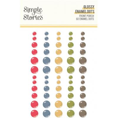 Simple Stories Front Porch  - Glossy Enamel Dots