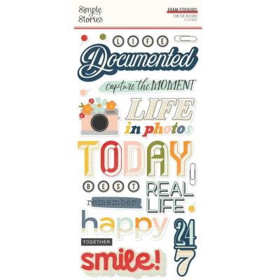 Simple Stories For The Record - Foam Stickers