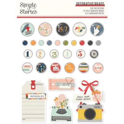 Simple Stories For The Record - Decorative Brads