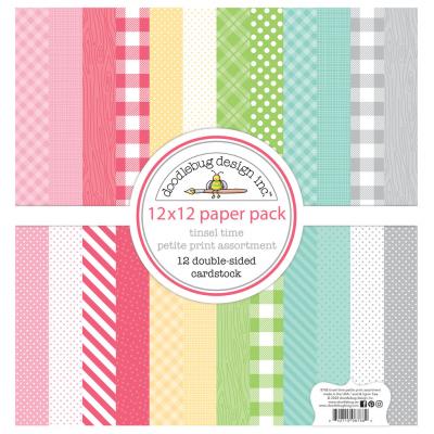 Doodlebug Design Tinsel Time - Petite Print Assortment
